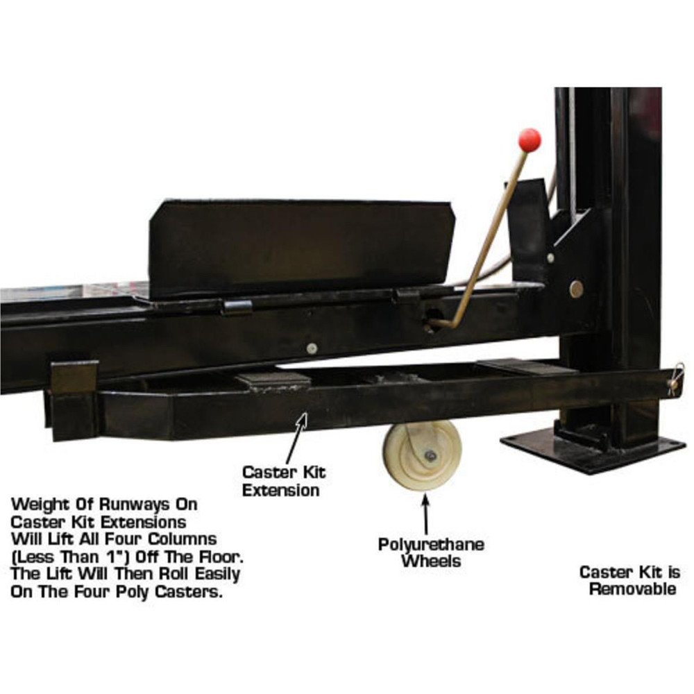 Atlas PRO9000 4 Post Lift + RJ35 Sliding Jacks Combo - Image 7