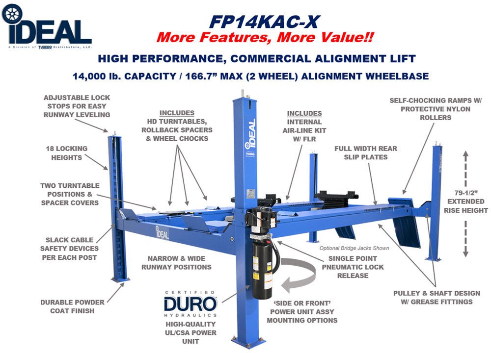 iDeal CK-FP14KACX-IWA-60-2000T-K 14,000 lb Alignment Lift Package - Image 12