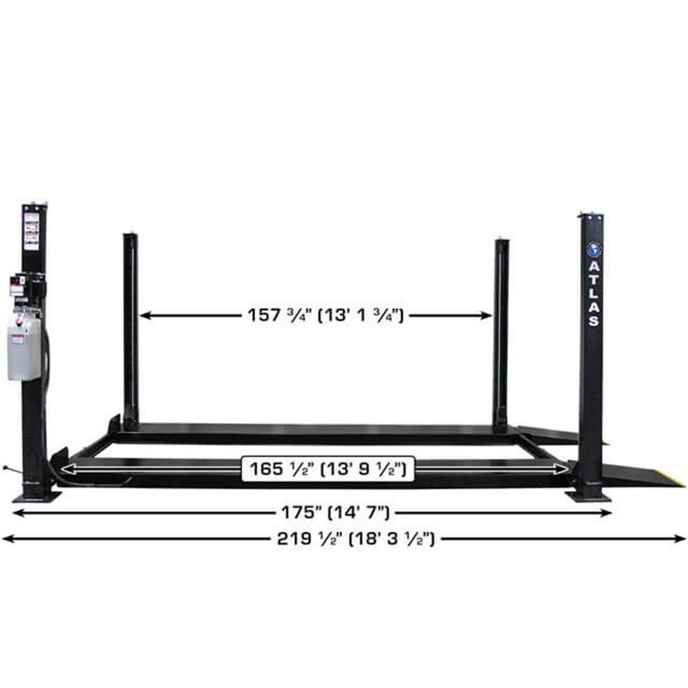 Atlas Apex 8 ALI Certified Hobbyist 8,000 lb. Capacity 4-Post Lift - Image 9