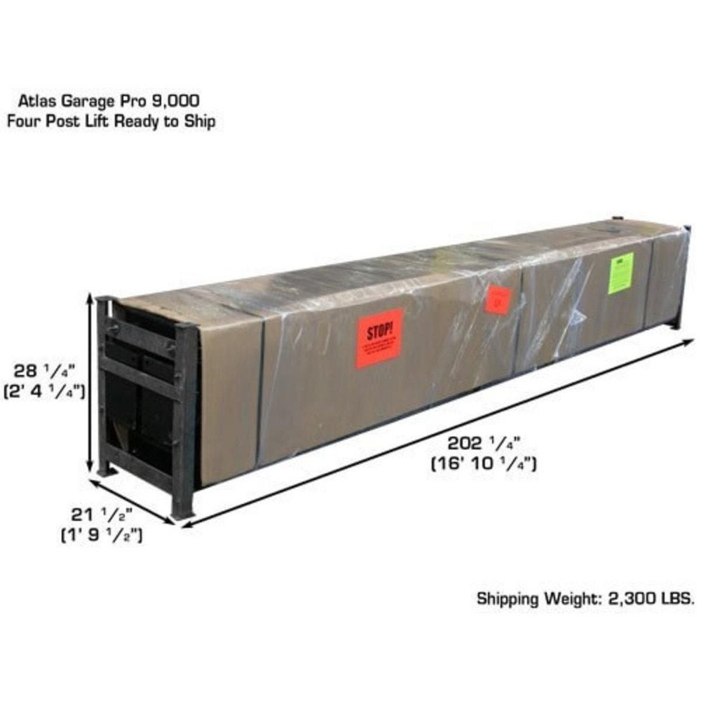 Atlas PRO9000 4 Post Lift + RJ35 Sliding Jacks Combo - Image 11