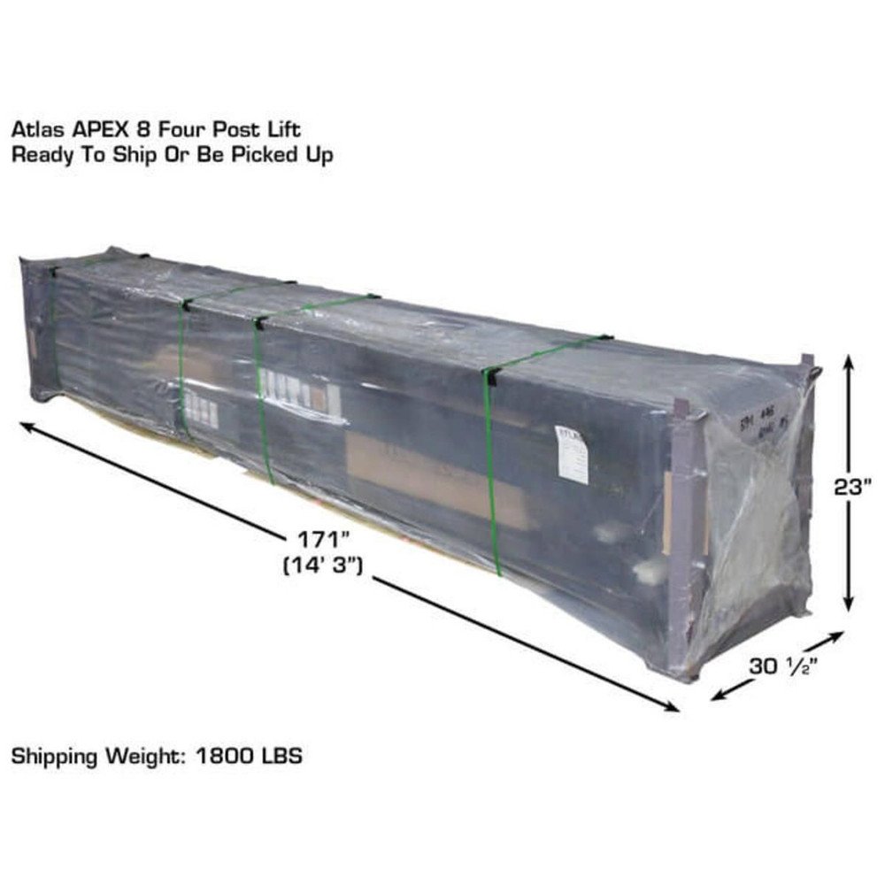 Atlas Apex 8 ALI Certified Hobbyist 8,000 lb. Capacity 4-Post Lift - Image 11