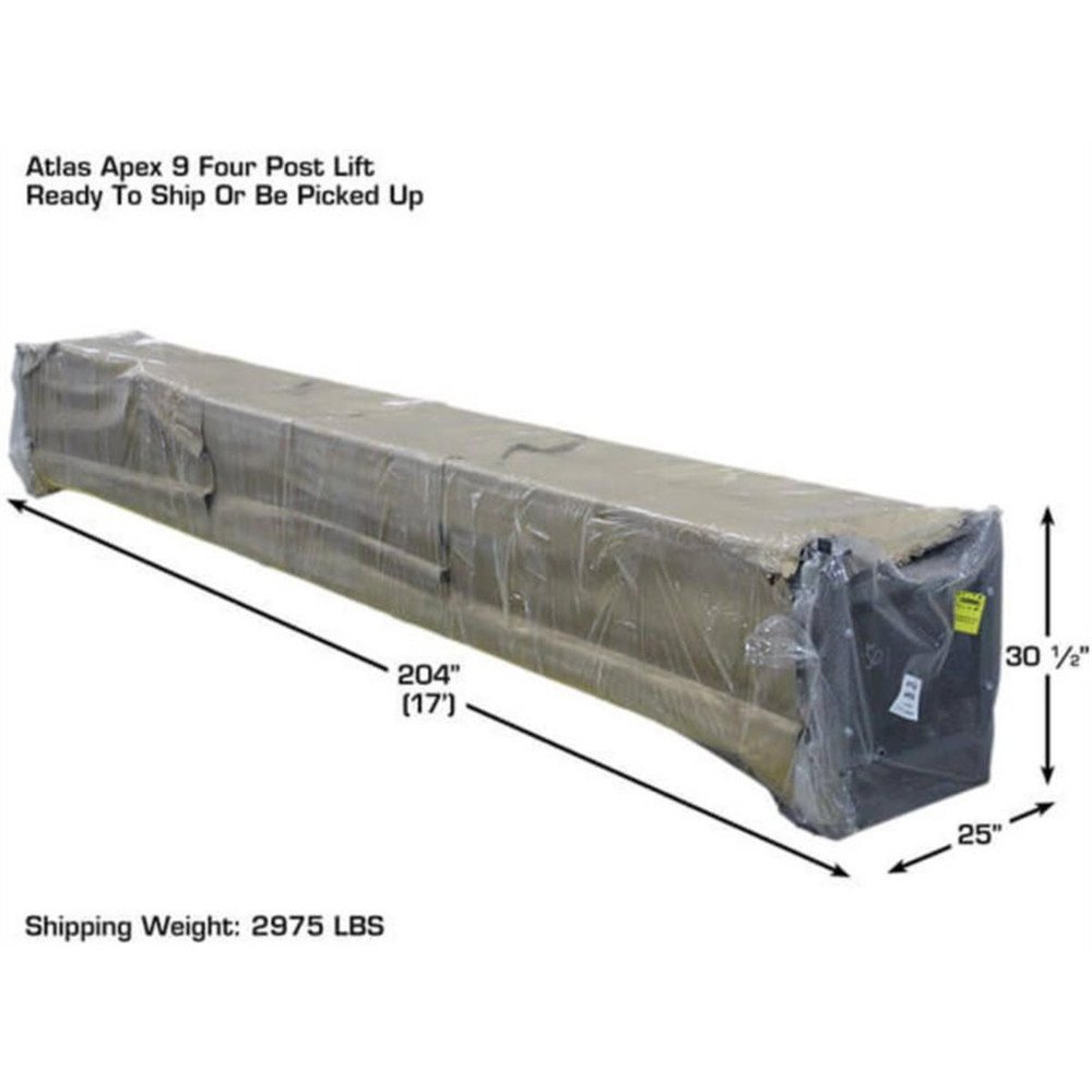 Atlas Apex 9 ALI Certified 9,000 lb. Capacity 4-Post Lift - Image 12