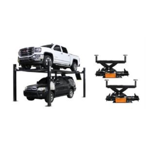 Atlas ALI Certified APEX9 4-Post Lift + RJ6 Rolling Bridge Jacks Combo