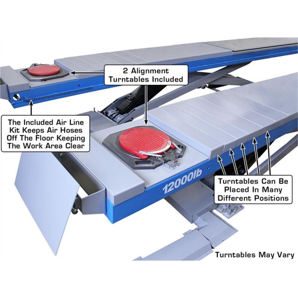 Atlas 12ASL 12,000 lb. Capacity Alignment Scissor Lift - Image 11