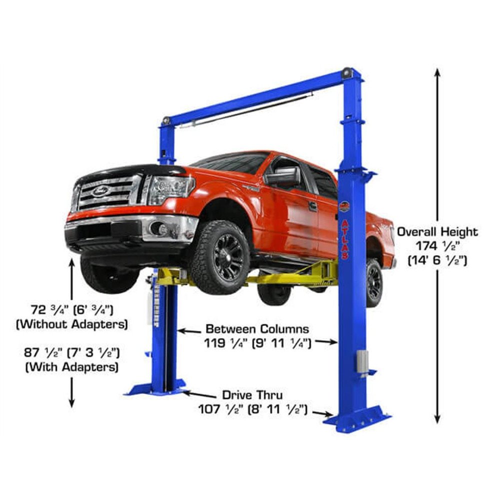Atlas Platinum PVL15 ALI Certified Commercial Overhead 15,000 lb. Capacity 2-Post Lift - Image 9