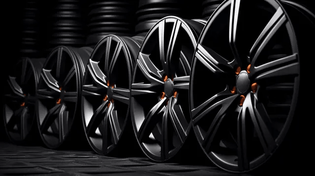 Sleek black alloy wheels for sale online in Australia from JV Auto Shop