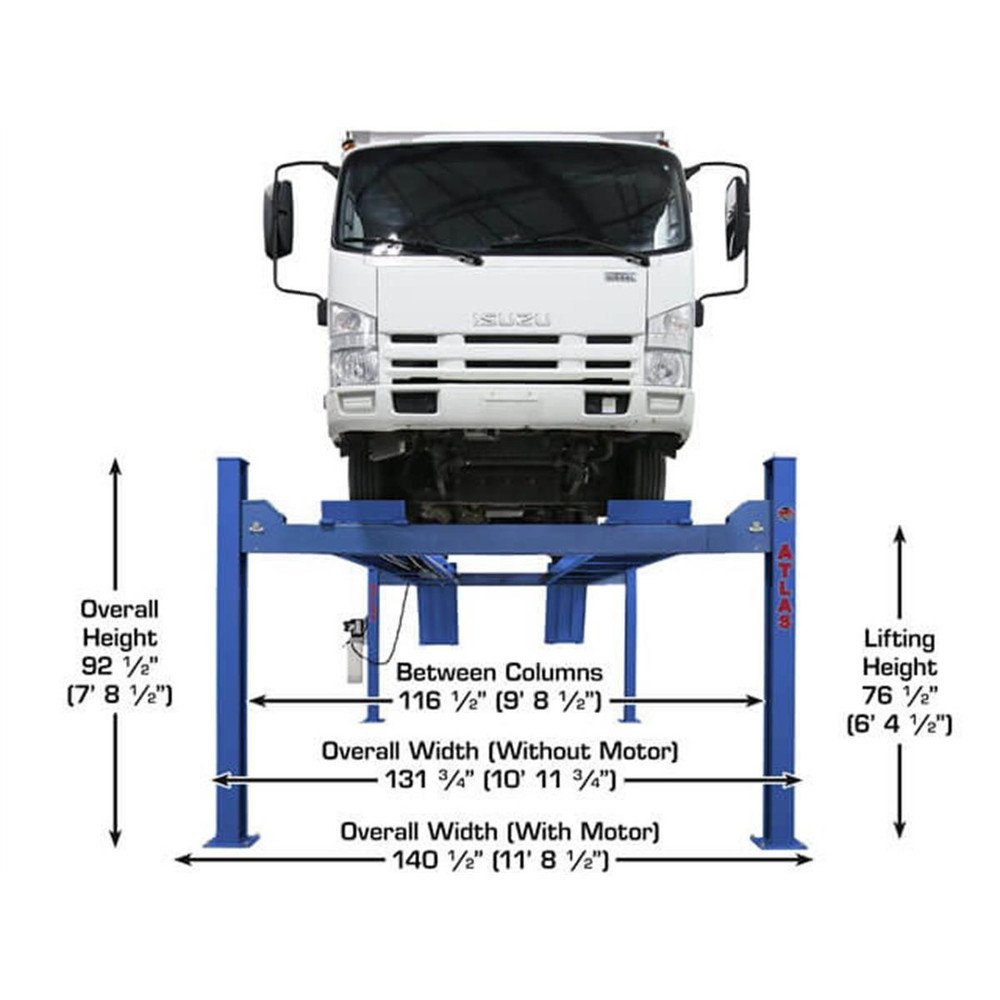 Atlas Platinum PVL14 4-Post Lift + RJ7000 Rolling Jacks ALI Certified Combo - Image 14