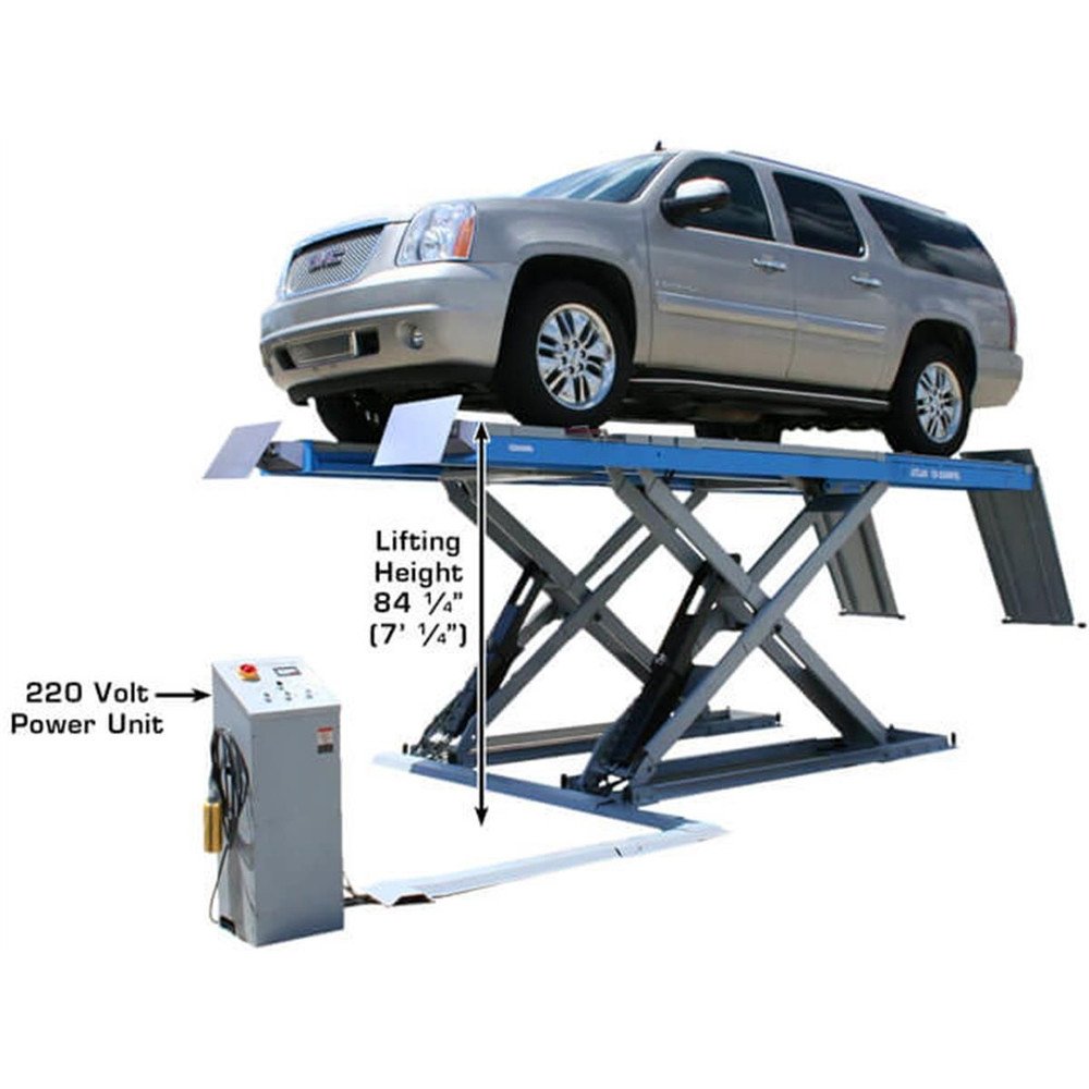 Atlas 12AWFSL 12,000 lb. Capacity Alignment Scissor Lift w/ Wheels-Free System - Image 15