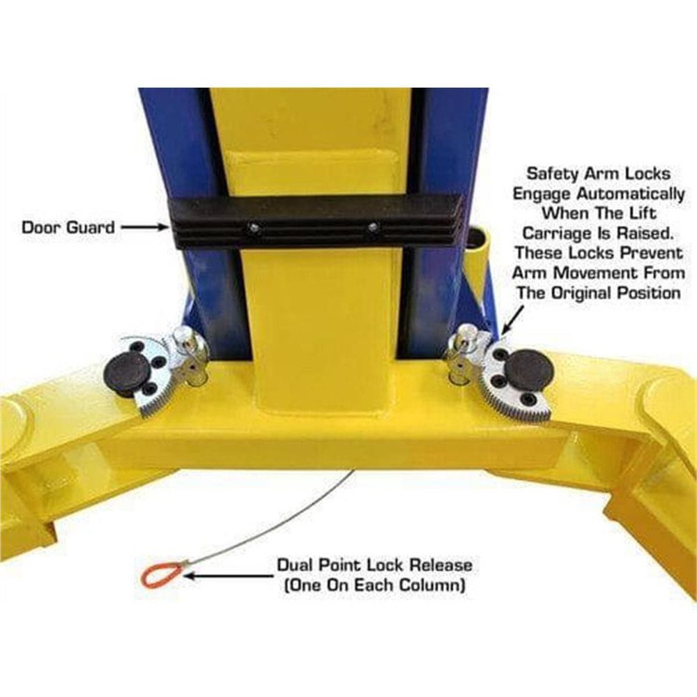 Atlas 9KOHX Overhead 9000 lb Capacity 2 Post Lift - Image 13