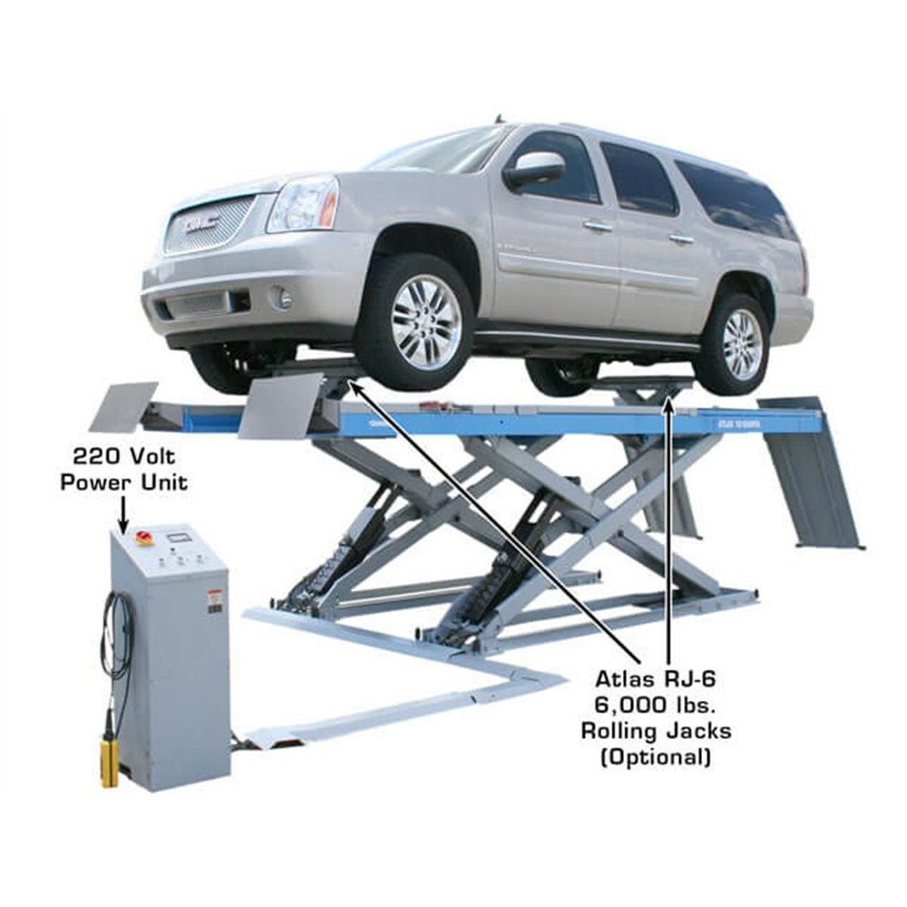 Atlas 12AWFSL 12,000 lb. Capacity Alignment Scissor Lift w/ Wheels-Free System - Image 17
