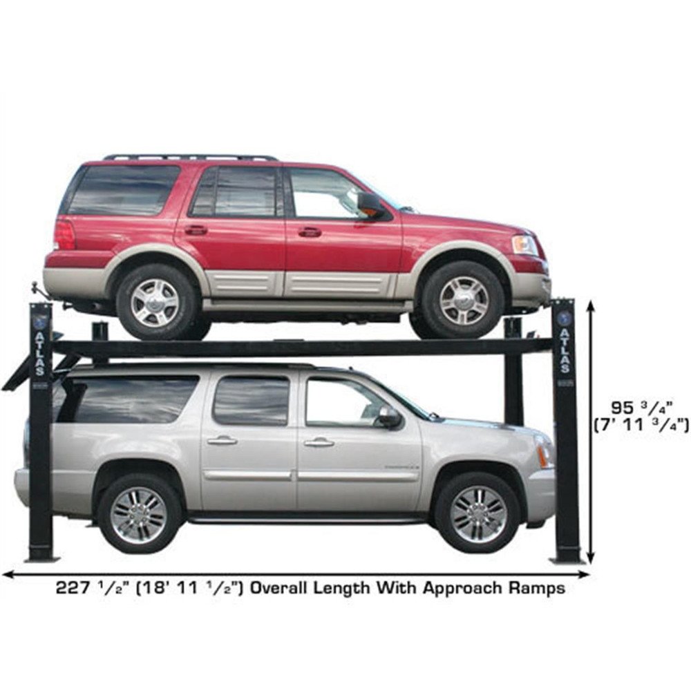 Atlas PRO9000 4 Post Lift + RJ35 Sliding Jacks Combo - Image 25
