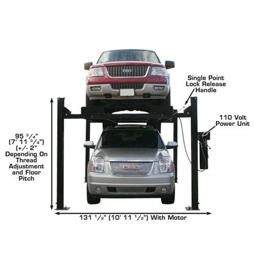 Atlas PRO9000 4 Post Lift + RJ6 Rolling Jacks Combo - Image 27