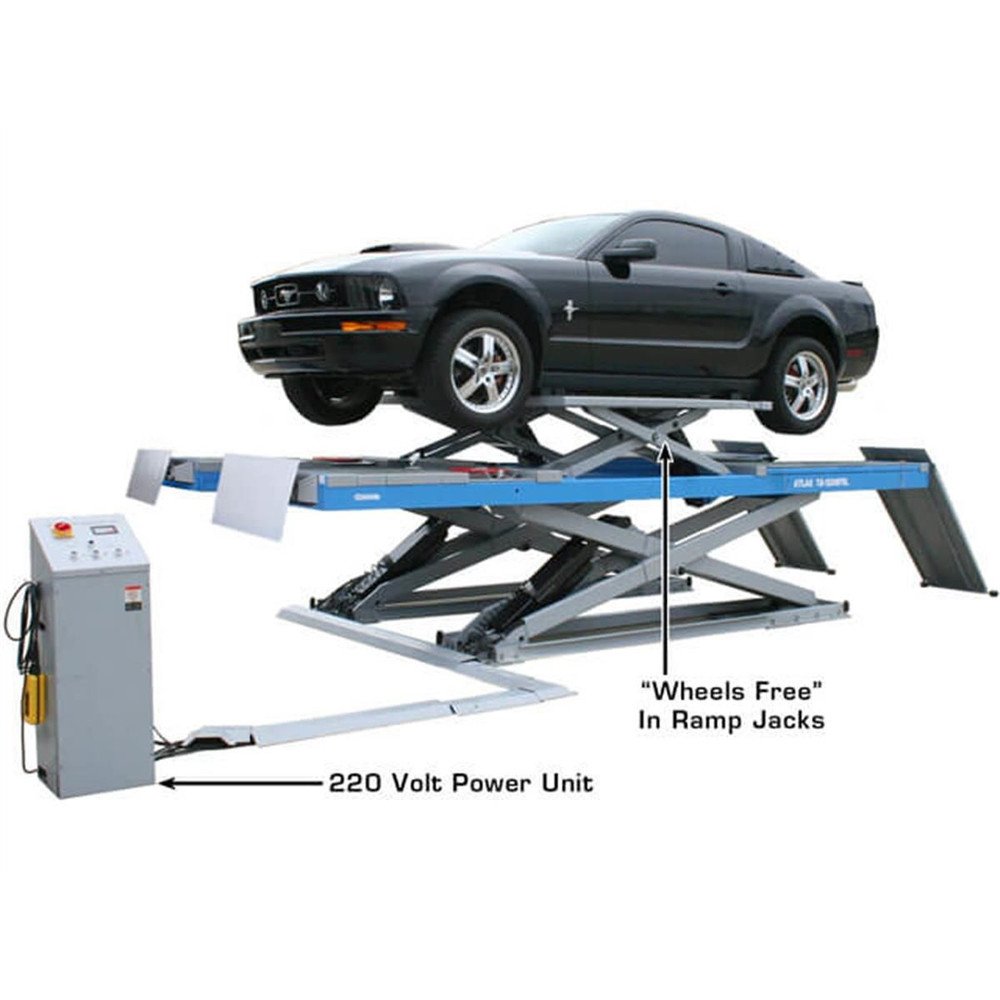 Atlas 12AWFSL 12,000 lb. Capacity Alignment Scissor Lift w/ Wheels-Free System - Image 18