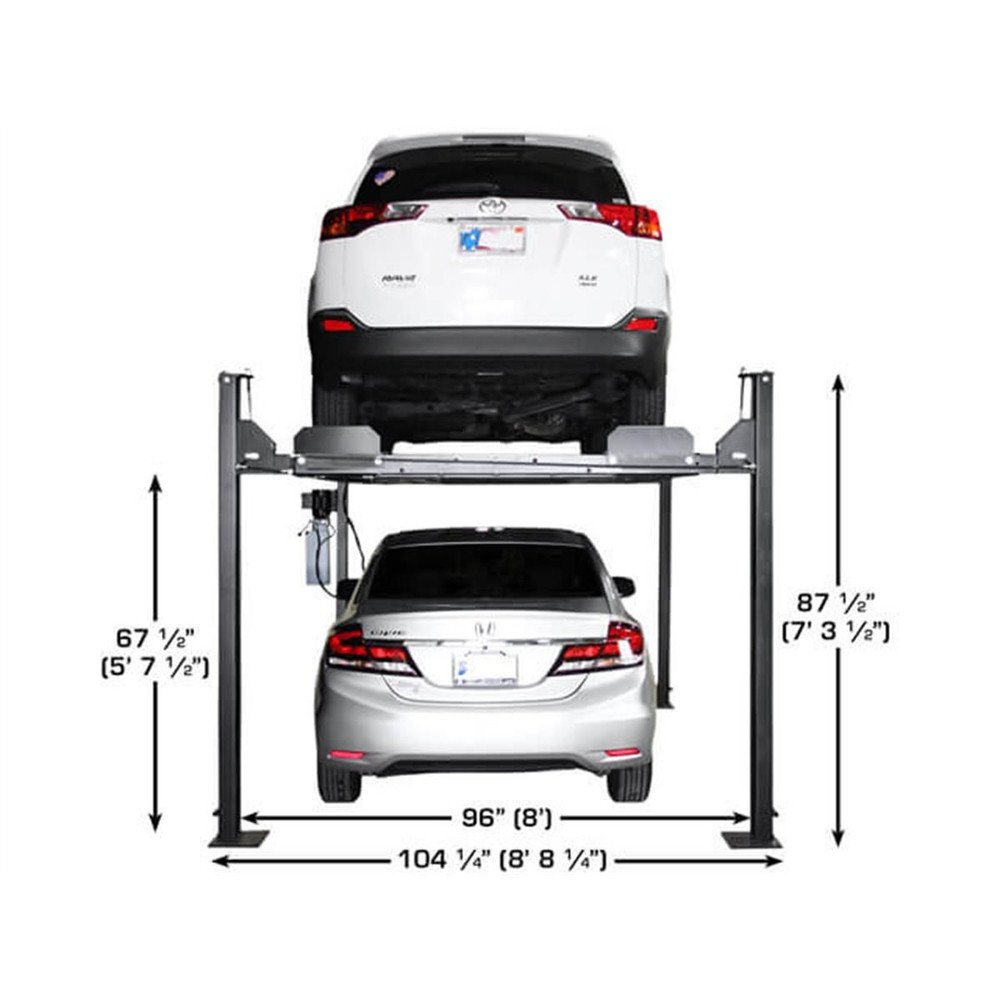 Atlas Apex 8 ALI Certified Hobbyist 8,000 lb. Capacity 4-Post Lift - Image 2